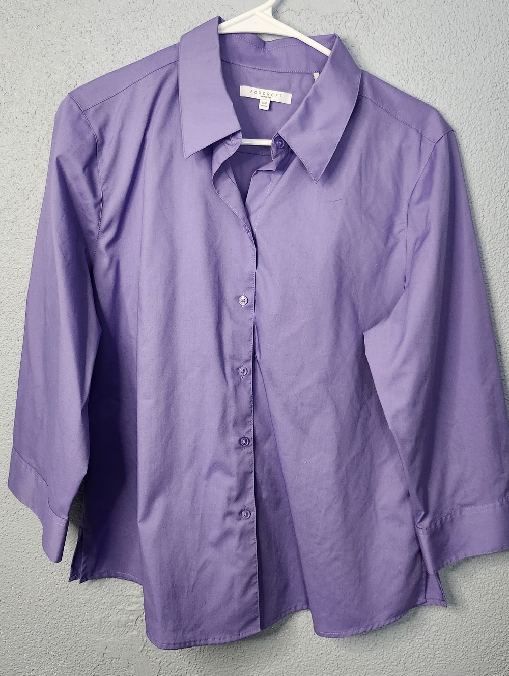 Foxcroft Purple Button-Up Shirt 16P